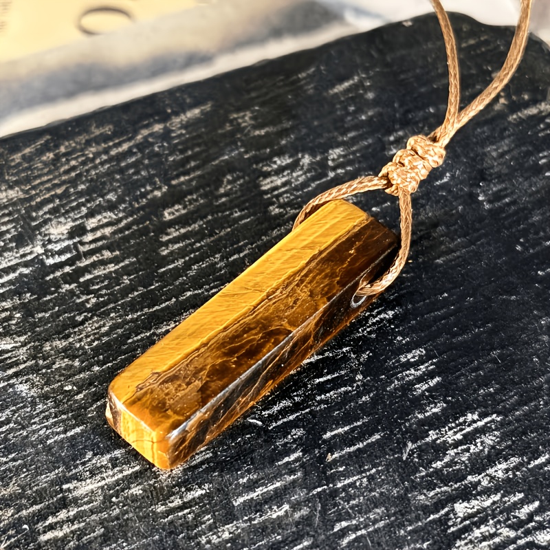 Women's Handcrafted Bohemian Natural Blue-Veined Stone Necklace